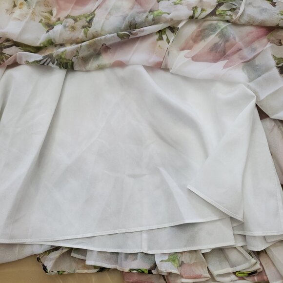 Ted Baker Harmony Fine Pleat Floral Maxi Dress Size 4 - Picture 10 of 16